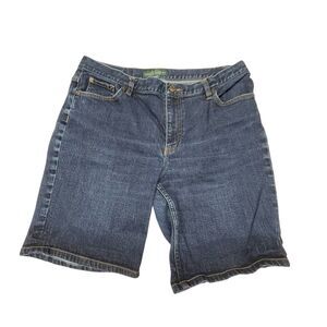 Lauren Jeans Co. Ralph Lauren Denim Shorts Dark Wash Women’s Size 14
